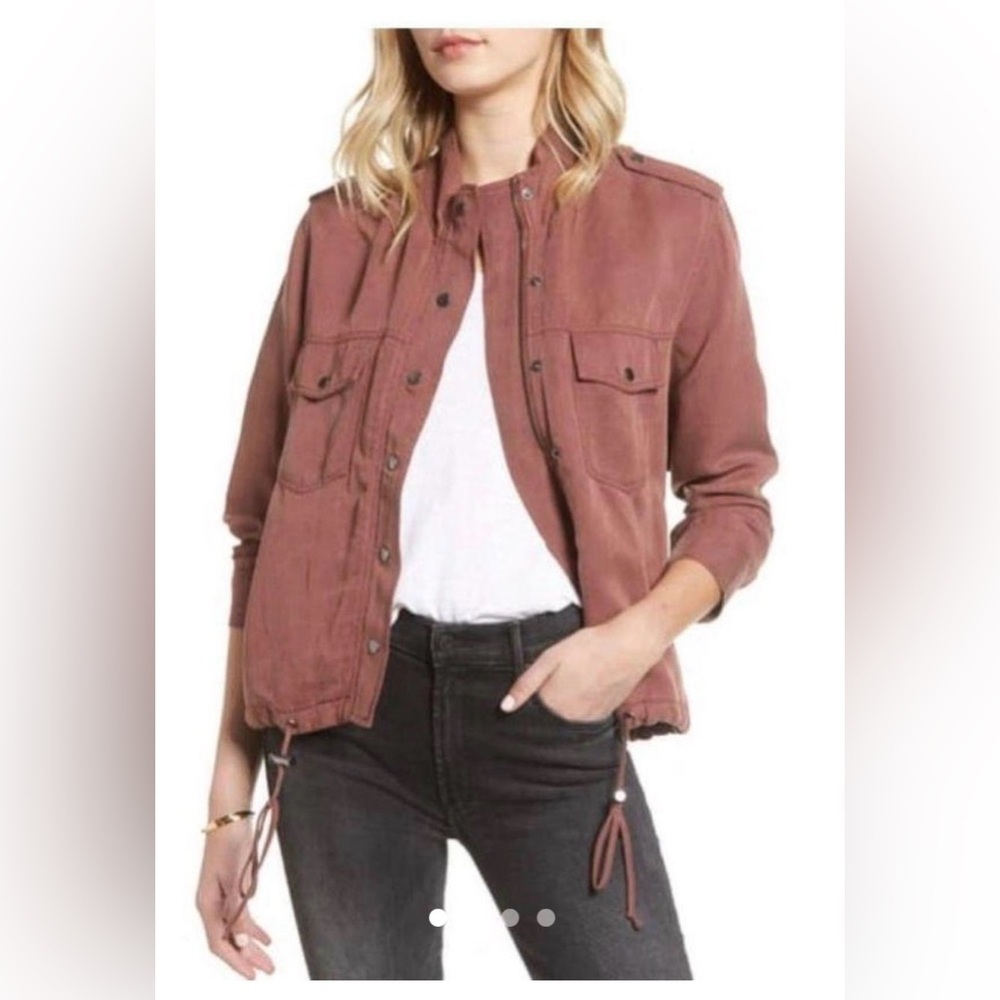 Rails Collins Utility Jacket Deep Rose Effortless Cool Clean Girl Modern Utility
